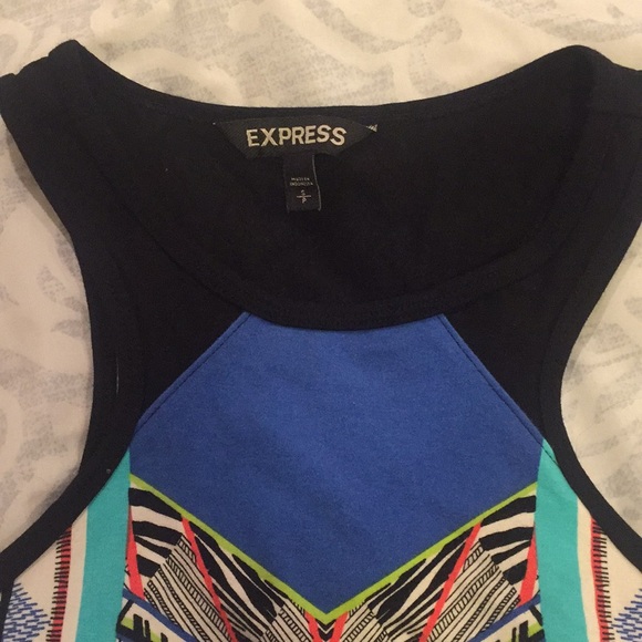 Express tribal animal print colorful dress - Picture 5 of 10